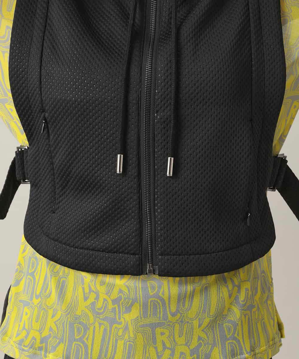 RGBED01360 TRUNK HIROKO KOSHINO(ヒロココシノ) メッシュフードベスト/洗える ブラック