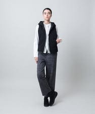 RGBLB01360 TRUNK HIROKO KOSHINO(ヒロココシノ) ボンディングフードベスト /洗える ブラック