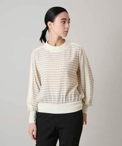 RHBAF17490  先染めチェックリブジョイントプルオーバー/日本製