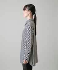 RHBAH08660 HIROKO KOSHINO(ヒロココシノ) ストライプデザインブラウス /日本製/洗える アイボリー