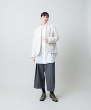 RHBED40690 HIROKO KOSHINO(ヒロココシノ) HK刺繍ジョイントデザインブラウス/洗える ホワイト