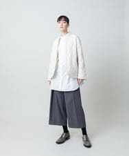 RHBED40690 HIROKO KOSHINO(ヒロココシノ) HK刺繍ジョイントデザインブラウス/洗える ホワイト