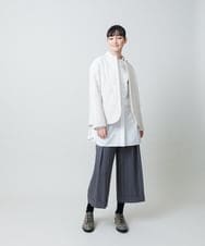 RHBED40690 HIROKO KOSHINO(ヒロココシノ) HK刺繍ジョイントデザインブラウス/洗える ホワイト