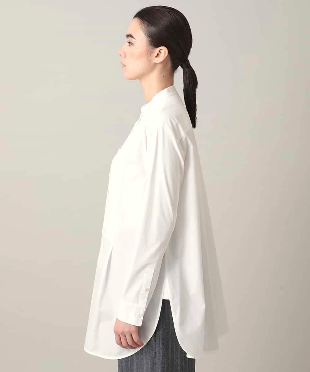 RHBED40690 HIROKO KOSHINO(ヒロココシノ) HK刺繍ジョイントデザインブラウス/洗える ホワイト