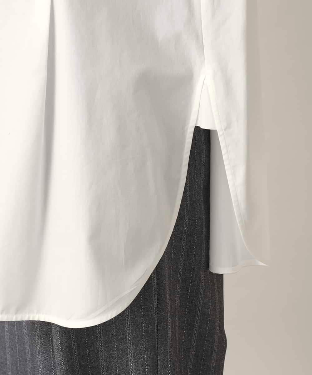 RHBED40690 HIROKO KOSHINO(ヒロココシノ) HK刺繍ジョイントデザインブラウス/洗える ホワイト