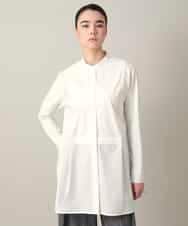 RHBED40690 HIROKO KOSHINO(ヒロココシノ) HK刺繍ジョイントデザインブラウス/洗える ホワイト