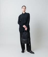 RHBED52450 HIROKO KOSHINO(ヒロココシノ) ドレープタイシフォンブラウス /日本製/洗える ホワイト