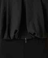 RHBFD05590 HIROKO KOSHINO(ヒロココシノ) タックギャザーノーカラーブルゾン /日本製 ブラック