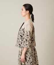 RHBFF11890 HIROKO KOSHINO(ヒロココシノ) カットワークフラワーブラウス /洗える ベージュ