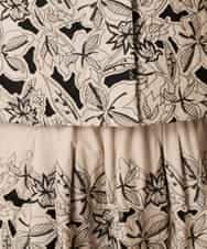 RHBFF11890 HIROKO KOSHINO(ヒロココシノ) カットワークフラワーブラウス /洗える ベージュ