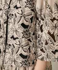 RHBFF11890 HIROKO KOSHINO(ヒロココシノ) カットワークフラワーブラウス /洗える ベージュ