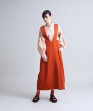 RHBFS52630 HIROKO KOSHINO(ヒロココシノ) 【洗える/日本製】ステッチストライプデザインシャツ ホワイト