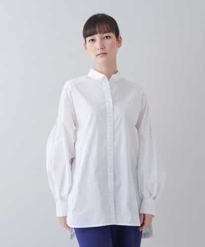 RHBFS52630 HIROKO KOSHINO 【洗える/日本製】ステッチストライプデザインシャツ