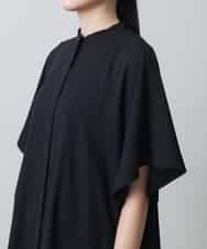 RHBGA08720 HIROKO KOSHINO(ヒロココシノ) ソフトジョーゼットロングジレ/日本製 ブラック