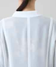 RHBGD03690 HIROKO KOSHINO(ヒロココシノ) メッシュシアージャケット/日本製 ホワイト