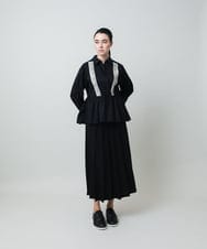 RHBGD04690 HIROKO KOSHINO(ヒロココシノ) 刺繍アクセントカシュクールブラウス/洗える ホワイト