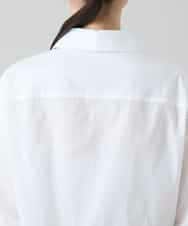 RHBGD04690 HIROKO KOSHINO(ヒロココシノ) 刺繍アクセントカシュクールブラウス/洗える ホワイト