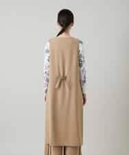 RHBGD06540 HIROKO KOSHINO(ヒロココシノ) 【先行予約】ロングスリットデザインジレ /日本製/洗える ベージュ