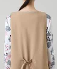 RHBGD06540 HIROKO KOSHINO(ヒロココシノ) 【先行予約】ロングスリットデザインジレ /日本製/洗える ベージュ