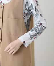 RHBGD06540 HIROKO KOSHINO(ヒロココシノ) 【先行予約】ロングスリットデザインジレ /日本製/洗える ベージュ