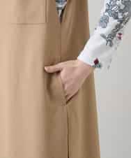 RHBGD06540 HIROKO KOSHINO(ヒロココシノ) 【先行予約】ロングスリットデザインジレ /日本製/洗える ベージュ