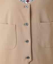 RHBGD06540 HIROKO KOSHINO(ヒロココシノ) 【先行予約】ロングスリットデザインジレ /日本製/洗える ベージュ