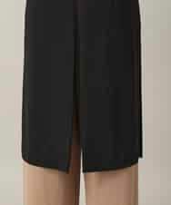 RHBGD06540 HIROKO KOSHINO(ヒロココシノ) 【先行予約】ロングスリットデザインジレ /日本製/洗える ブラック