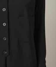 RHBGD06540 HIROKO KOSHINO(ヒロココシノ) 【先行予約】ロングスリットデザインジレ /日本製/洗える ブラック