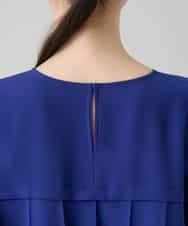 RHBGD11590 HIROKO KOSHINO(ヒロココシノ) 立体プリーツシルエットブラウス/洗える ブルー