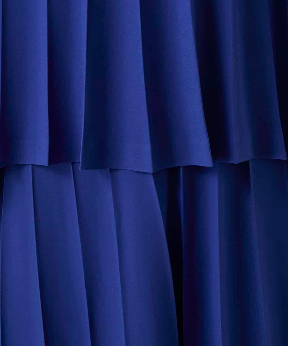 RHBGD11590 HIROKO KOSHINO(ヒロココシノ) 立体プリーツシルエットブラウス/洗える ブルー