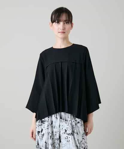 RHBGD11590 HIROKO KOSHINO 立体プリーツシルエットブラウス/洗える