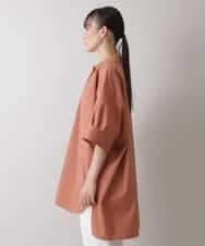 RHBGS07500 HIROKO KOSHINO(ヒロココシノ) 【洗える/日本製】ワイドシルエットボリュームシャツ オレンジ