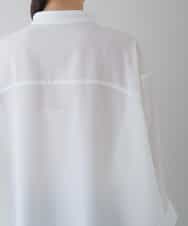 RHBGT30690 HIROKO KOSHINO(ヒロココシノ) 【洗える/日本製】墨絵ラウンドフォルムシャツ ホワイト