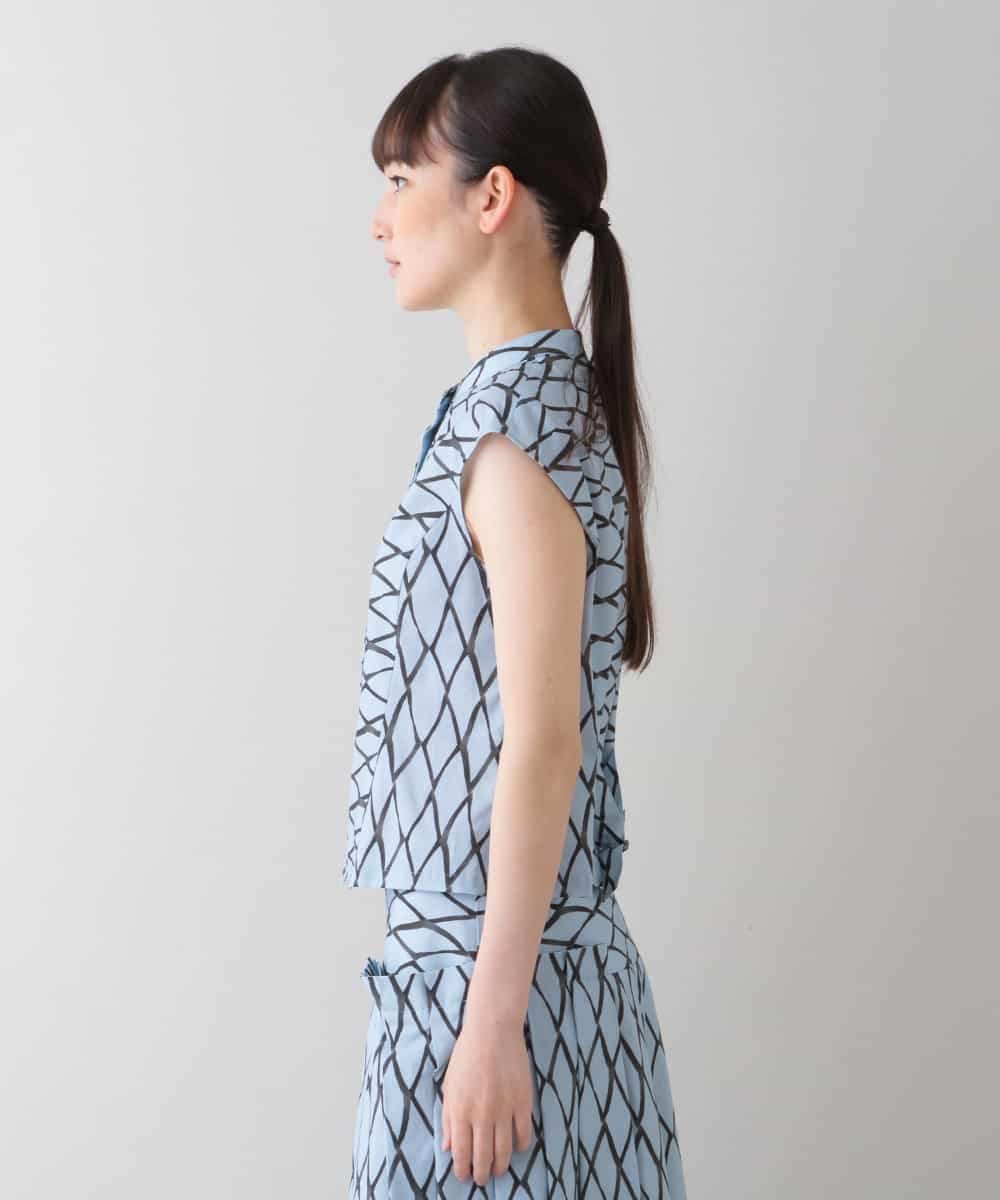 洗える/日本製】洋梨パネルプリントショートブラウス(ブラウス・シャツ) HIROKO KOSHINO(ヒロココシノ)｜イトキンオンラインストア