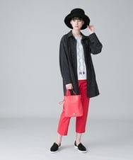 RHBHW33690 HIROKO KOSHINO(ヒロココシノ) ドットモノトーンプリントシャツ /洗える ホワイト
