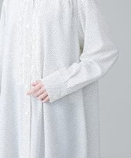 RHBHW33690 HIROKO KOSHINO(ヒロココシノ) ドットモノトーンプリントシャツ /洗える ホワイト