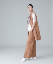 RHBIW40540 HIROKO KOSHINO(ヒロココシノ) ロングジレベスト/日本製 ネイビー
