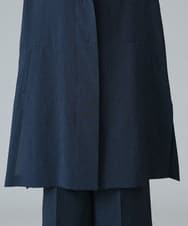 RHBIW40540 HIROKO KOSHINO(ヒロココシノ) ロングジレベスト/日本製 ネイビー