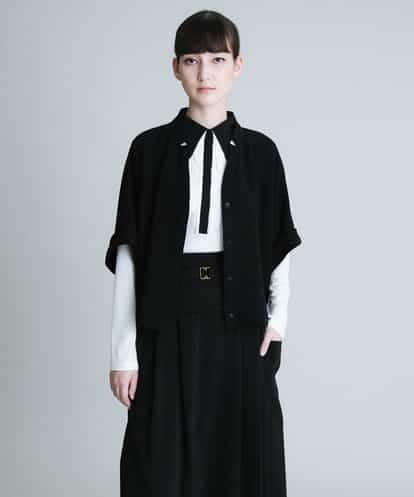 RHBJQ05490 HIROKO KOSHINO 【日本製】ダブルクロスボレロジャケット