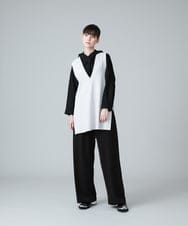 RHBJT06490 HIROKO KOSHINO(ヒロココシノ) 【洗える/日本製】変形フリルデザインブラウス ピンク