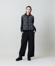RHBLD18630 HIROKO KOSHINO(ヒロココシノ) ボタニカルエンブロイダリーレースブラウス /日本製/洗える ホワイト