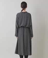 RHEAF06980 HIROKO KOSHINO(ヒロココシノ) バックジョーゼットカシュクールワンピース/日本製 ブラック