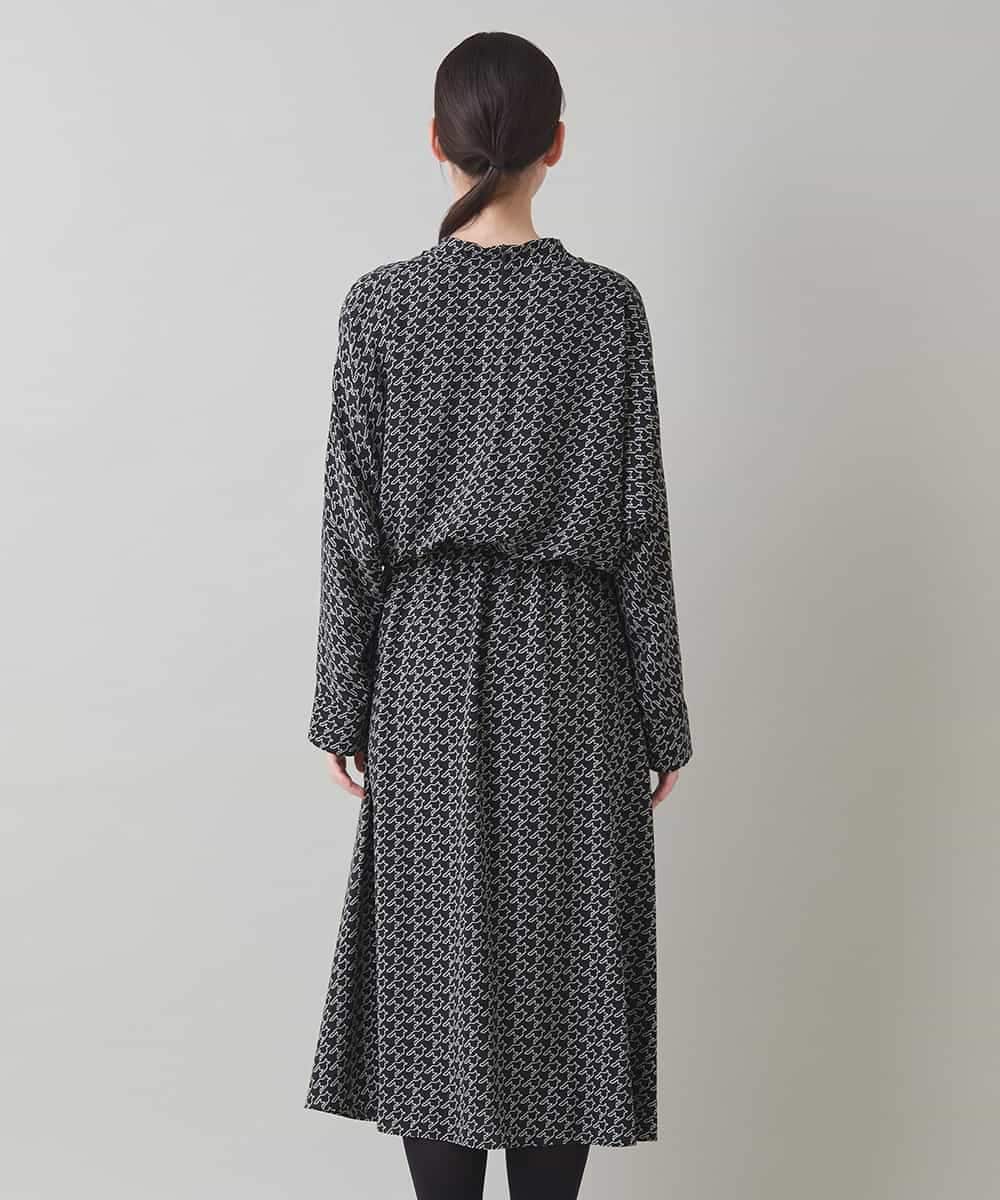 RHEAF06980 HIROKO KOSHINO(ヒロココシノ) バックジョーゼットカシュクールワンピース/日本製 ブラック