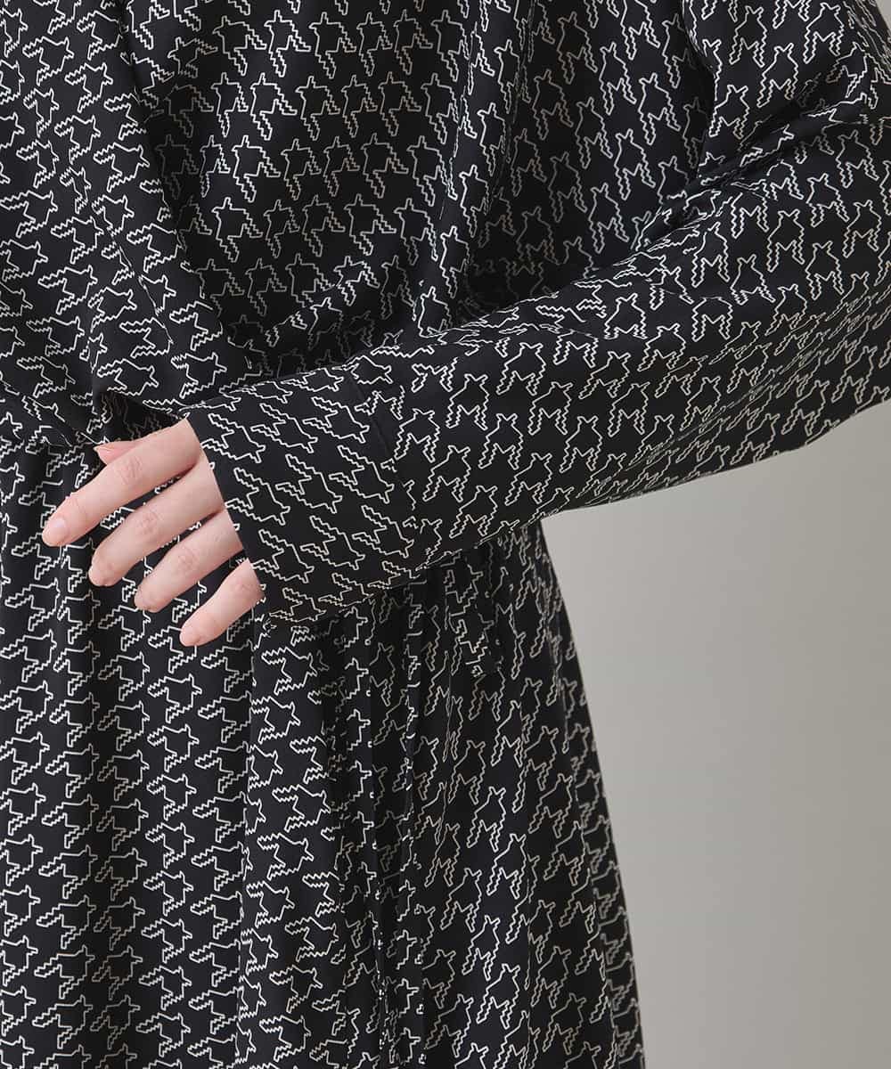 RHEAF06980 HIROKO KOSHINO(ヒロココシノ) バックジョーゼットカシュクールワンピース/日本製 ブラック