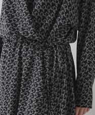 RHEAF06980 HIROKO KOSHINO(ヒロココシノ) バックジョーゼットカシュクールワンピース/日本製 ブラック