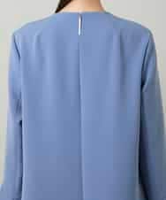 RHECD37980 HIROKO KOSHINO(ヒロココシノ) アシンメトリーカッティングドレス/日本製/洗える ブルー