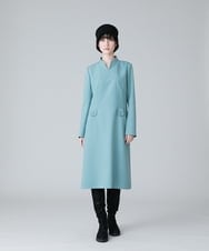 RHECV01890 HIROKO KOSHINO(ヒロココシノ) 【日本製】ハンドステッチデザインワンピース グリーン