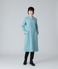 RHECV01890 HIROKO KOSHINO(ヒロココシノ) 【日本製】ハンドステッチデザインワンピース グリーン
