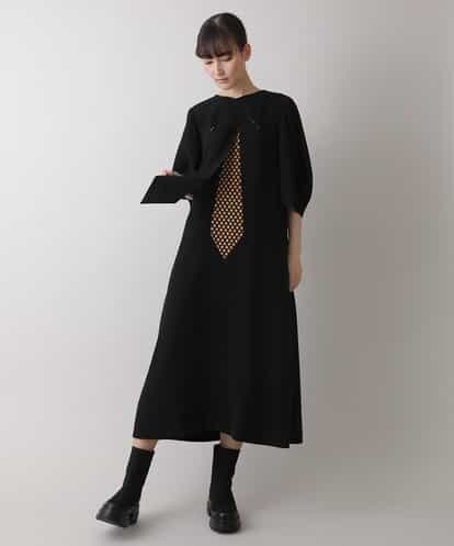 RHEES21840 HIROKO KOSHINO 【日本製】トロンプルイユワンピース