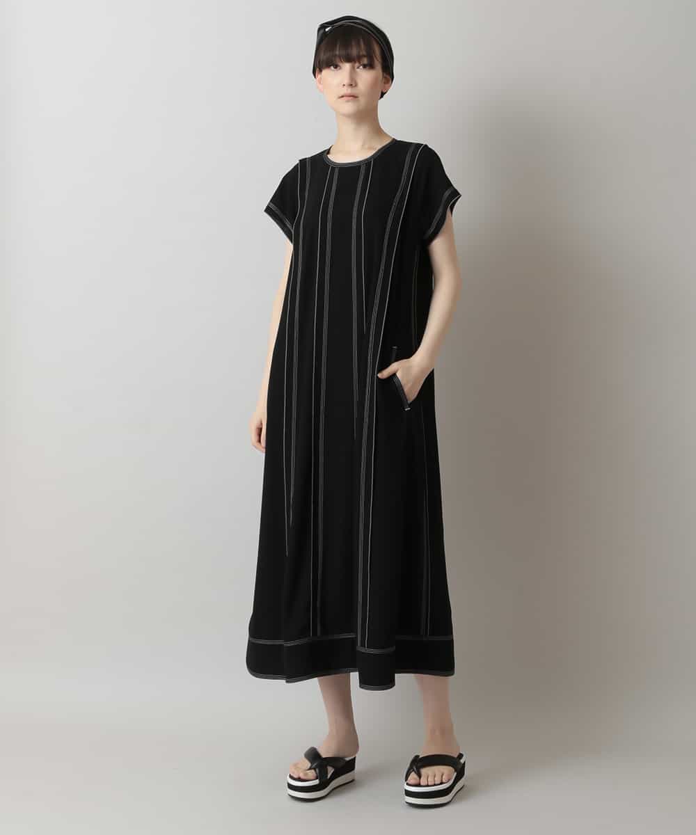 Hiroko Koshino ヒロココシノ 洗える 日本製 ステッチシフォンワンピース イトキンオンラインストア Hiroko Koshino ヒロココシノ 洗える 日本製 ステッチシフォンワンピース イトキンオンラインストア